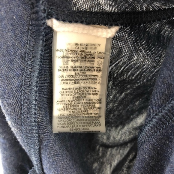 BCBG Asymmetrical Navy Jersey Tank XS - Picture 8 of 8